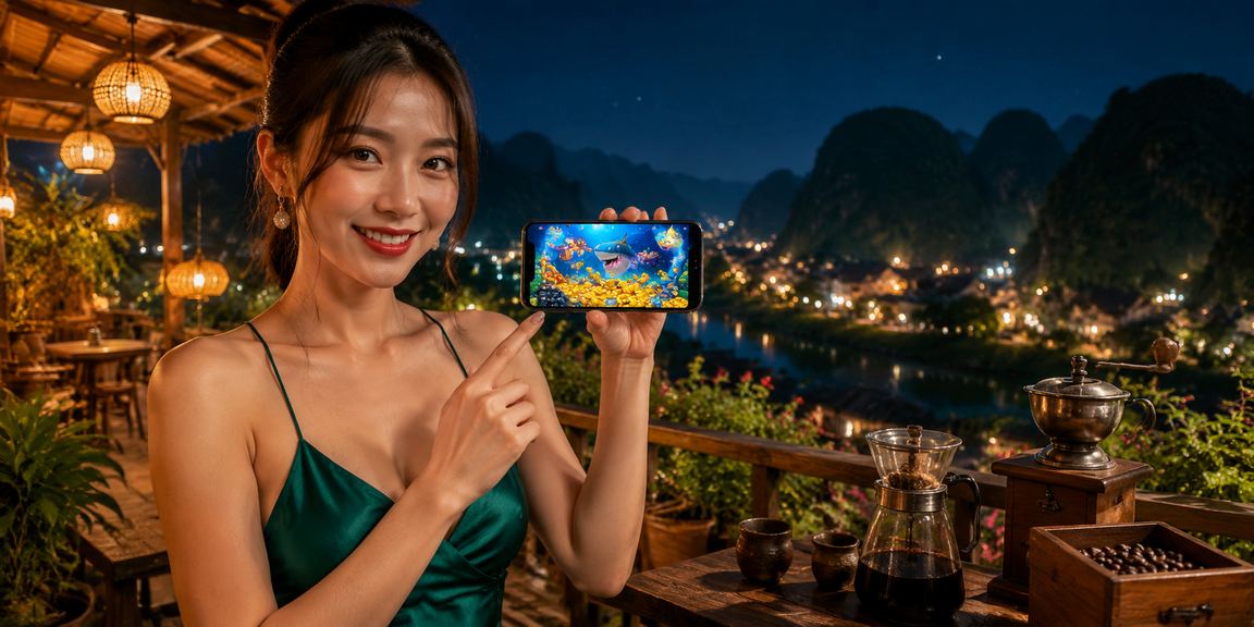 Người dùng tra cứu tỷ lệ kèo bóng đá trên điện thoại trong quán cà phê tại Ninh Bình